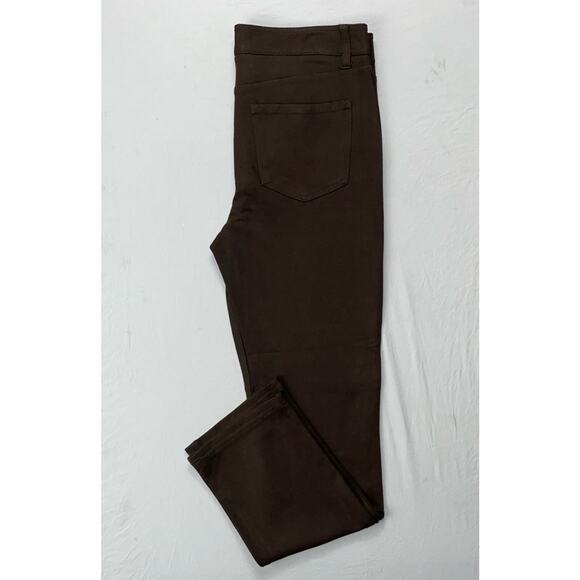 NYDJ Lift/Tuck 'Skinny' 5-Pocket Jean Style Ponte Knit Pants. Brown, Women's 6P. - Picture 1 of 9